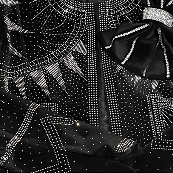 Velvet jacket w/rhinestones - Picture 6 of 14